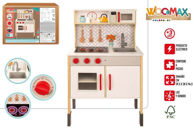 COCINA MADERA ELECTRICA 59,5X30X94,5CM  3A