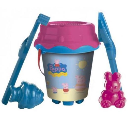 CONJ.PLAYA 18CM.CASTILLO PEPPA PIG C/MOLDES