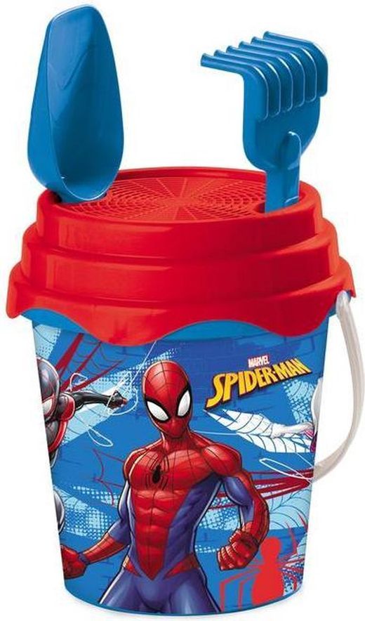 CONJ.PLAYA 18CM.CASTILLO SPIDERMAN C/MOLDES