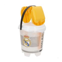 CONJUNTO CUBO CASTILLO 18 CM TRANSP REAL MADRID