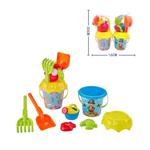 CONJUNTO CUBO C/REGADERA DECORADA