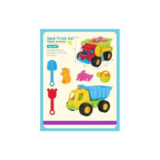CONJUNTO PLAYA CAMION 30 CM