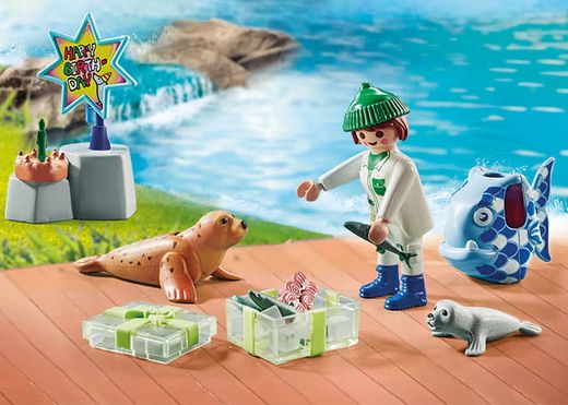 Cuidador Con Animales