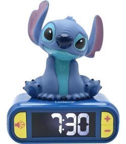 DESPERTADOR DIGITAL 3D LUZ NOCHE STITCH