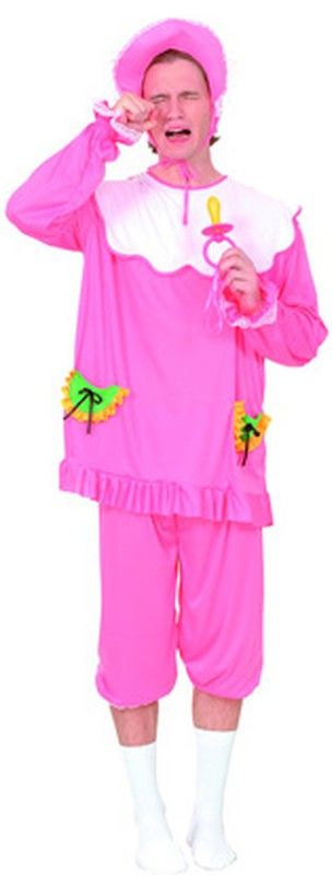 Baby lyserÃ¸dt voksen kostume 38