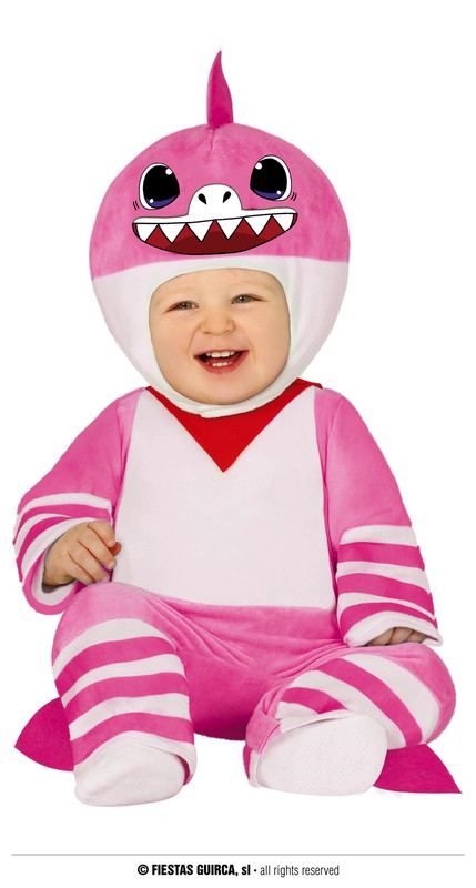 Disfraz Baby Tiburon Rosa T.12-18 Meses — DonDino juguetes