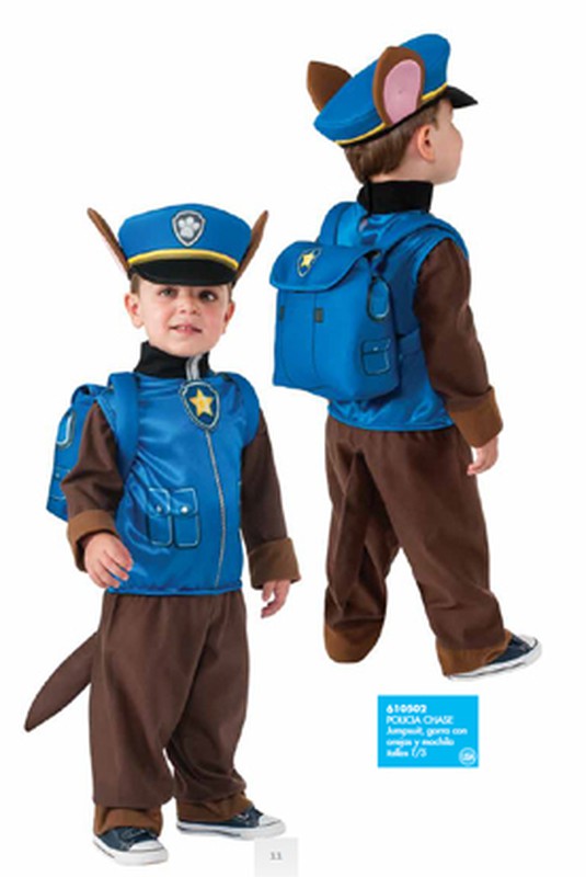 Disfraz Infantil De Chase Paw Patrol Talla 3-4 Años con Ofertas en  Carrefour
