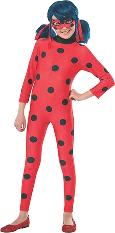 Ladybug kostume 7 8 år