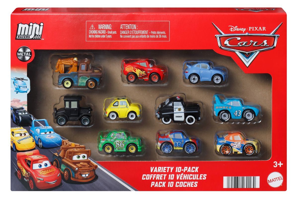 DISNEY PIXAR CARS MINIS SURTIDO PACK 10 COCHES