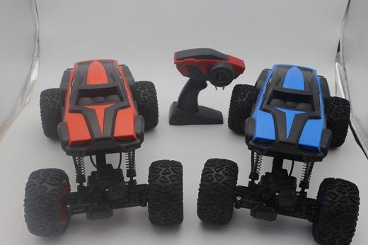 Dragster Azul Naranja R/C 1:14