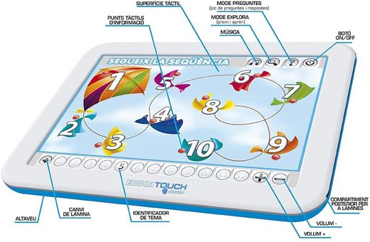 Educa Touch-Junior Aprenc a. Comptar Juego Educativo para Niños, multicolor (15679) - Català