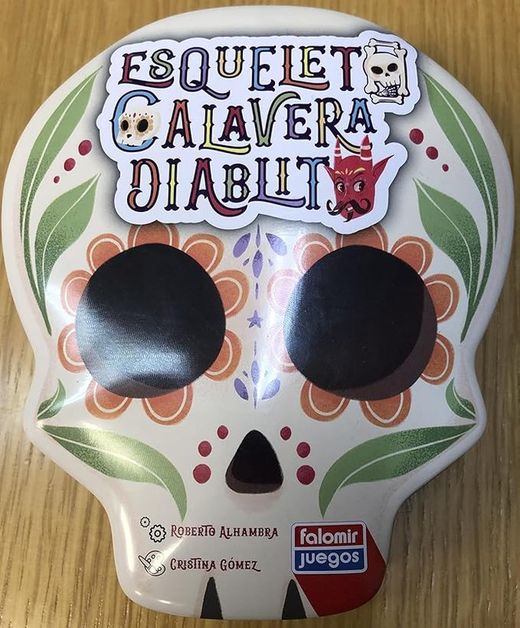 ESQUELETO CALAVERA DIABLITO C/LATA