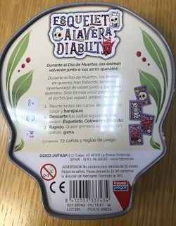 ESQUELETO CALAVERA DIABLITO C/LATA