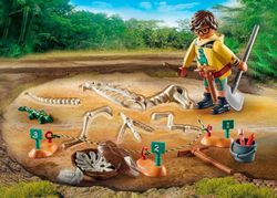 Excavación Arqueológic Esqueleto De Dinosaurio