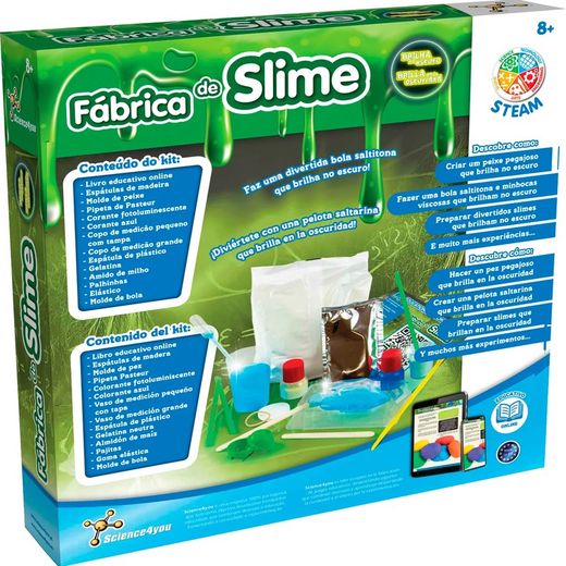 FABRICA DE SLIME BRILLA EN LA OSCURIDAD