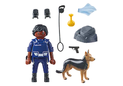 *FIGURA POLICÍA CON PERRO SPECIAL PLUS PLAYMOBIL