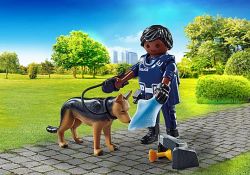 *FIGURA POLICÍA CON PERRO SPECIAL PLUS PLAYMOBIL
