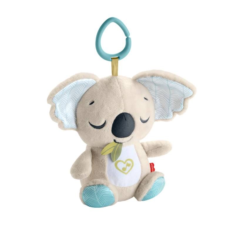 Fisher-Price Doudou Koala à Emporter - Veilleuse Musicale En Peluche Avec Berceuses, Sons D'Ambiance Et Chuchotements - Dès La Naissance