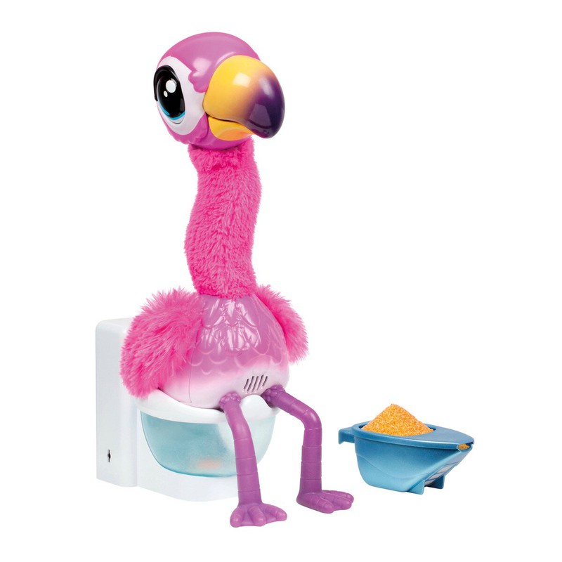 pooping toy flamingo