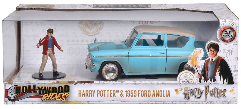 Ford Anglia 1:43 Coche Modelo Die Cast Metal en miniatura azul de Harry Potter 