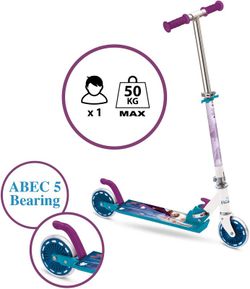 2 roues de scooter en aluminium gelé