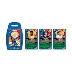 FUTBOL MUNDIAL-TOP 200 -SET TRADING CARDS -AZUL