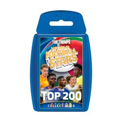 FUTBOL MUNDIAL-TOP 200 -SET TRADING CARDS -AZUL
