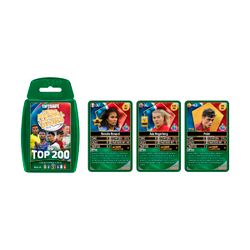 FUTBOL MUNDIAL-TOP 200-SET TRADING CARDS- VERDE