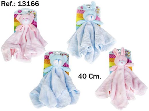 Gasita Osito Y Conejo 40Cm. Azul/Rosa