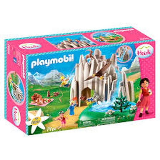 Heidi Lago Con Pedro Y Clara Playmobil