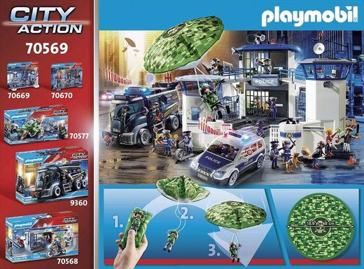 Elicottero della polizia: inseguimento con il paracadute