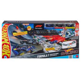 HOT WHEEL RACING F1 MOTORIZADA+3 COCHES
