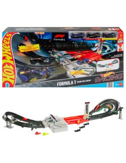 HOT WHEEL RACING F1 MOTORIZADA+3 COCHES