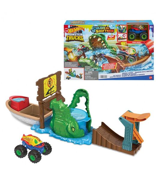 Hot Wheels Monster Trucks Color Shifters Cocodrilo