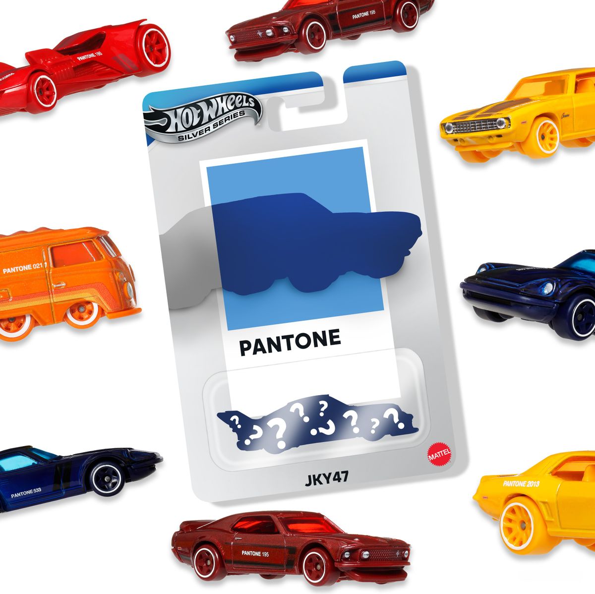 HOT WHEELS SILVER SERIES PANTONE ASST
