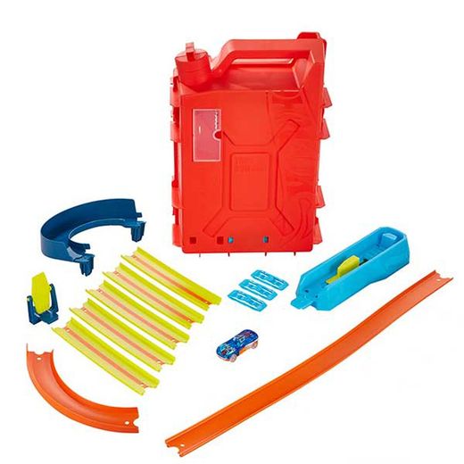 HOT WHEELS TRACK BUILDER CAJA LATA DE GASOLINA