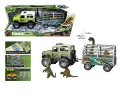 JEEP C/REMOLQUE DINOSAURIOS LUZ Y SONIDO