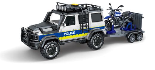 JEEP POLICIA C/REMOLQUE, MOTO