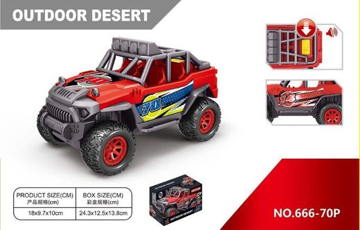 Jeep Todoterreno C/Luz-Musica 18,7 Cm.