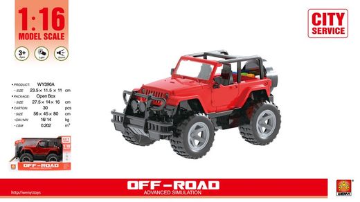 Jeep wrangler 1:16 som leve