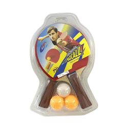 SET 2 PALAS PING PONG C/3 PELOTAS