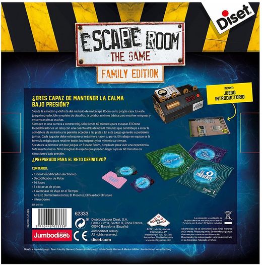 Diset - Juego Escape Room Viaje En El Tiempo Family