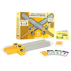 JUEGO VAMOS A PEGARNOS CON ESPADAS DE MENTIRA