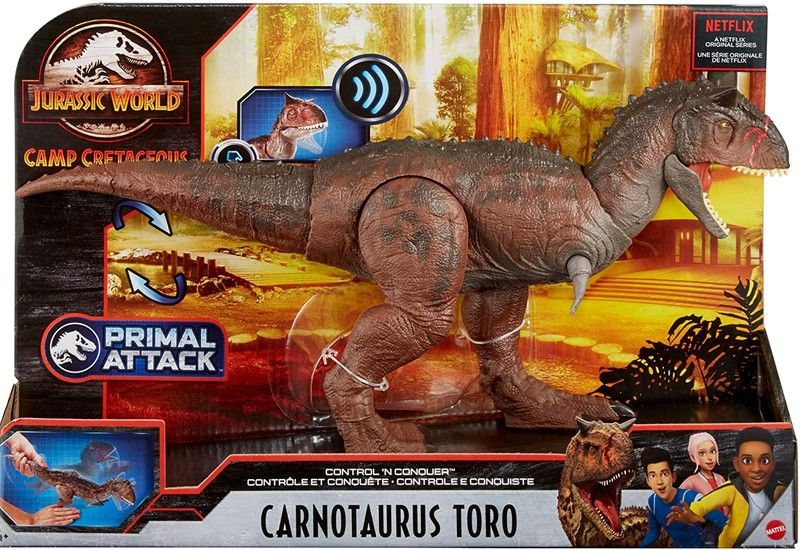 ERZU - Figurine Carnotaurus D'Amérique Du Nord En PVC, 22,9 Cm, Réaliste Et Détaillée Pour Collectionneur