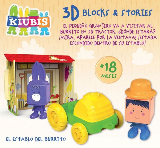 Kiddicubes 2 Personajes Y Tractor