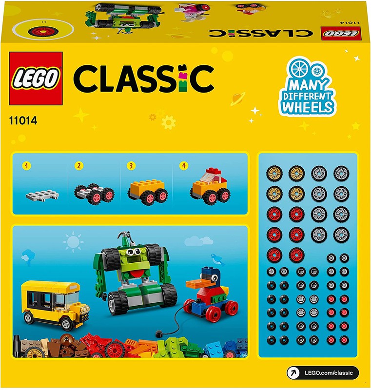 LEGO Classic - Ladrillos y Ruedas + 4 años - 11014