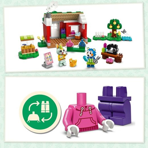 Lego Animal Crossing-Tienda Ropa Hermanas Manitas