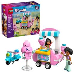 Lego Friends-Puesto De Algodon De Azucar Y Moto