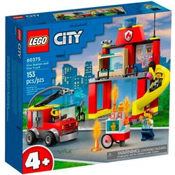 *Parque De Bomberos Y Camión De Bomberos Lego
