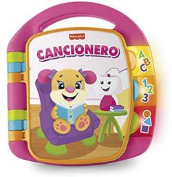 Fisher-Price Ríe y aprende Libro interactivo de aprendizaje Rosa